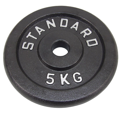 Hantelscheibe 5 kg, Black Metal, Ø30 mm - NORDIC POWER