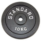 Hantelscheibe 10 kg, Black Metal, Ø30 mm - NORDIC POWER