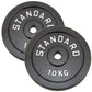 Hantelscheibe 10 kg, Black Metal, Ø30 mm - NORDIC POWER