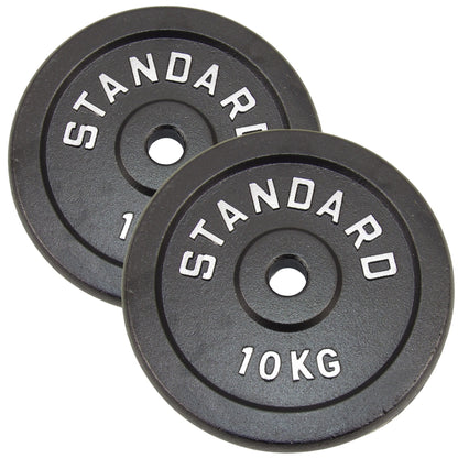Hantelscheibe 10 kg, Black Metal, Ø30 mm - NORDIC POWER