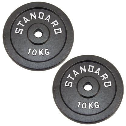 Hantelscheibe 10 kg, Black Metal, Ø30 mm - NORDIC POWER