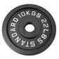 Hantelscheibe 10 Kg. Schwarzes Metall 1 Stück. Ø50 mm - NORDIC POWER