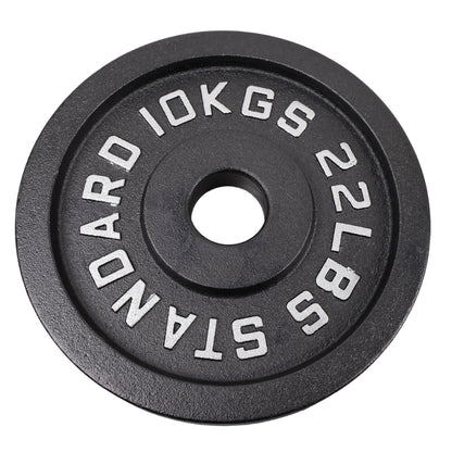 Hantelscheibe 10 Kg. Schwarzes Metall 1 Stück. Ø50 mm - NORDIC POWER