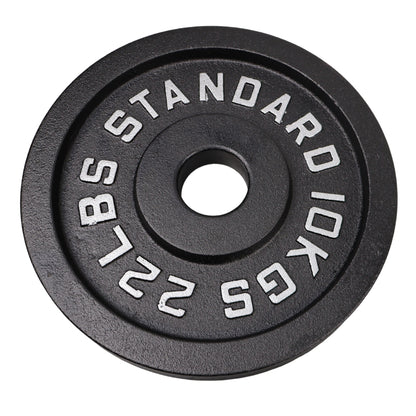 Hantelscheibe 10 Kg. Schwarzes Metall 1 Stück. Ø50 mm - NORDIC POWER