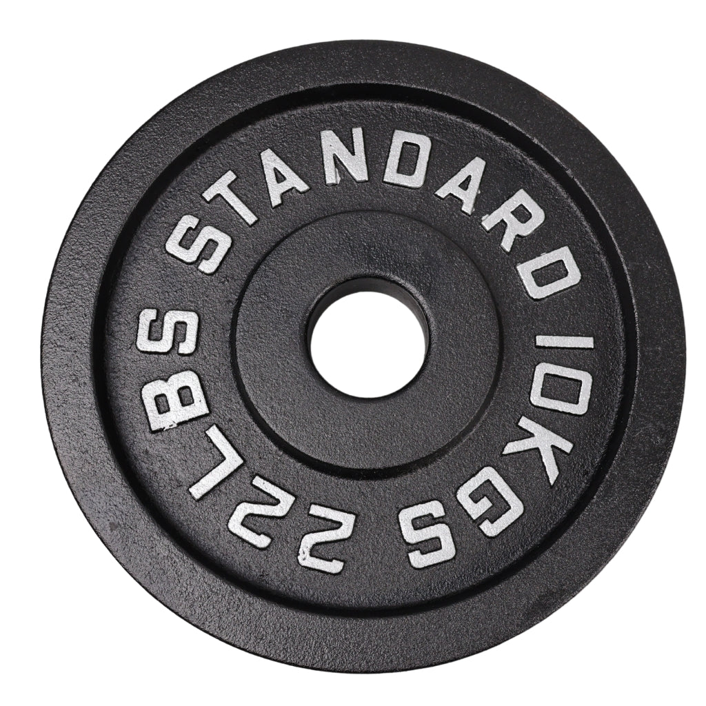 Hantelscheibe 10 Kg. Schwarzes Metall 1 Stück. Ø50 mm - NORDIC POWER