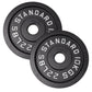 Hantelscheibe 10 Kg. Schwarzes Metall 1 Stück. Ø50 mm - NORDIC POWER