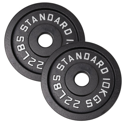 Hantelscheibe 10 Kg. Schwarzes Metall 1 Stück. Ø50 mm - NORDIC POWER