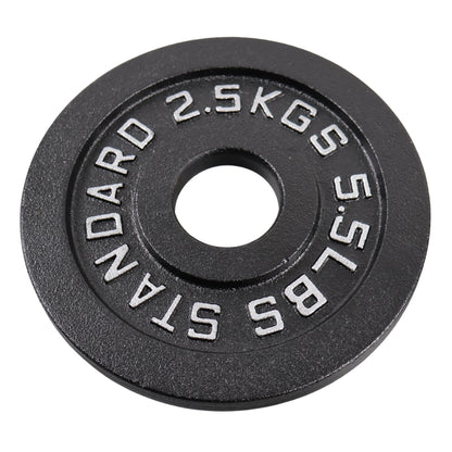 Hantelscheibe 2,5 Kg. Schwarz Metall 1 Stück - Ø50 mm - NORDIC POWER