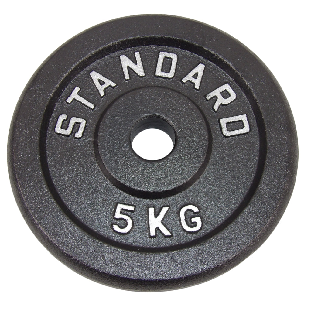 Gewichtsscheibe 5 kg, Schwarzes Metall, Ø 30 mm - NORDIC POWER - DEMO