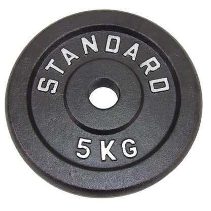 Hantelscheibe 5 kg, Black Metal, Ø30 mm - NORDIC POWER