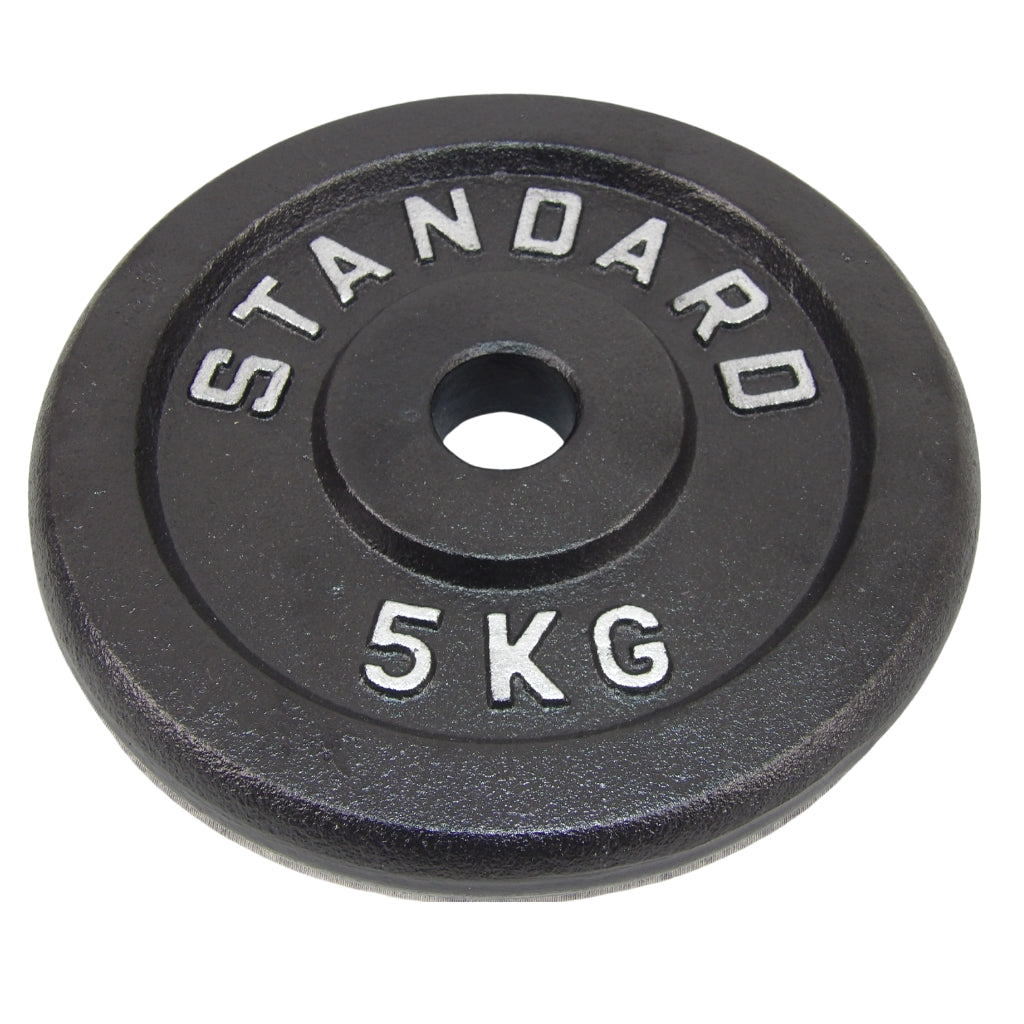 Gewichtsscheibe 5 kg, Schwarzes Metall, Ø 30 mm - NORDIC POWER - DEMO