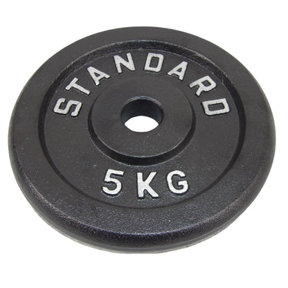 Hantelscheibe 5 kg, Black Metal, Ø30 mm - NORDIC POWER
