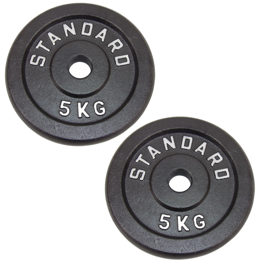 Gewichtsscheibe 5 kg, Schwarzes Metall, Ø 30 mm - NORDIC POWER - DEMO