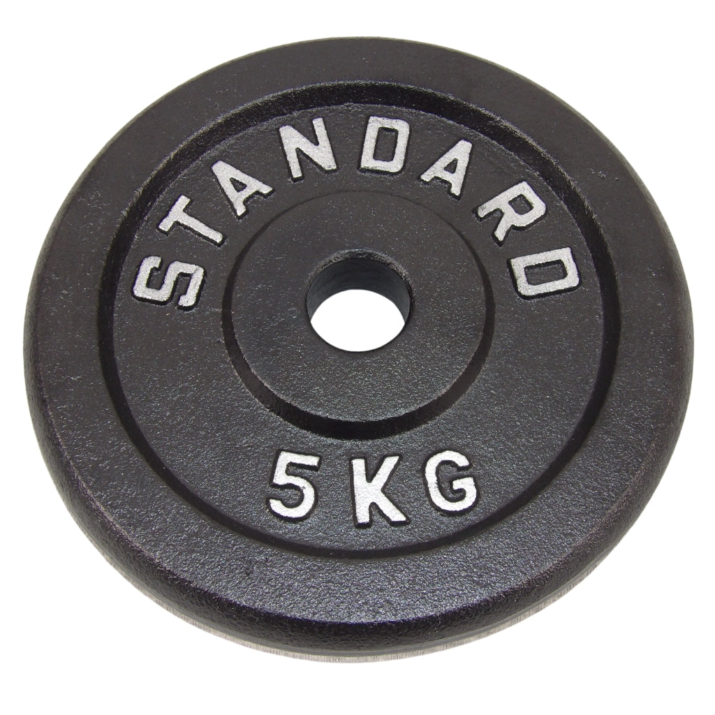 Gewichtsscheibe 5 kg, Schwarzes Metall, Ø 30 mm - NORDIC POWER - DEMO