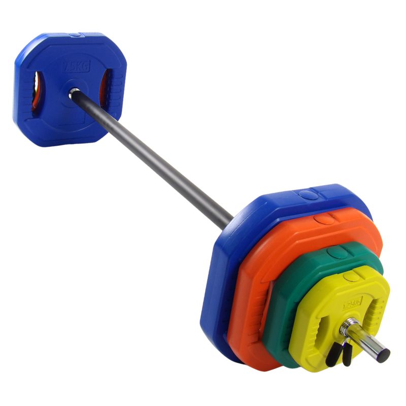 Bodypump Set 35 kg. Mit blauen 7,5 kg. Scheiben - NORDIC POWER - Ø25 mm.