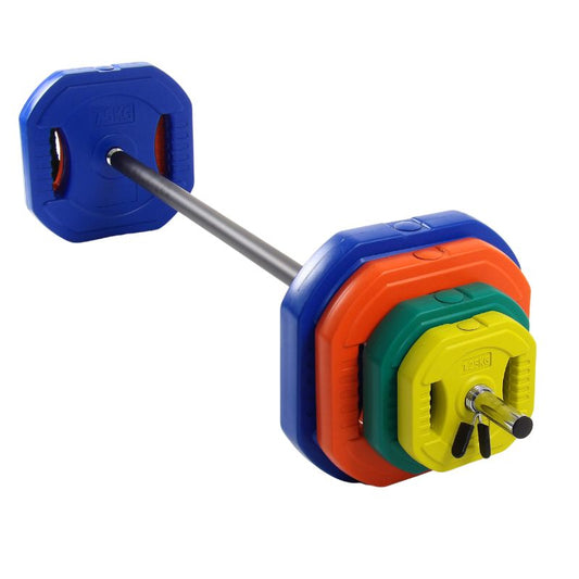 Bodypump Set 35 kg. Mit blauen 7,5 kg. Scheiben - NORDIC POWER - Ø25 mm.