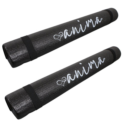 2 Stk. Yogamatte Schwarz 3 mm - ANIMA