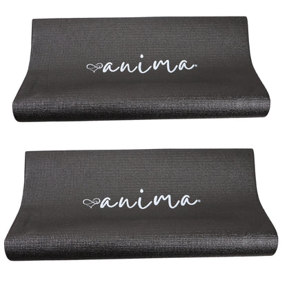 2 Stk. Yogamatte Schwarz 3 mm - ANIMA